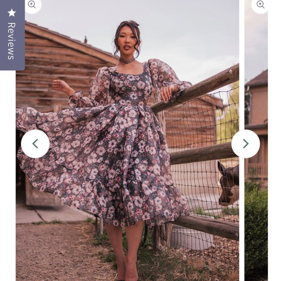 NWT JessaKae Persephone Dress - L 💜🖤 - Picture 5 of 7